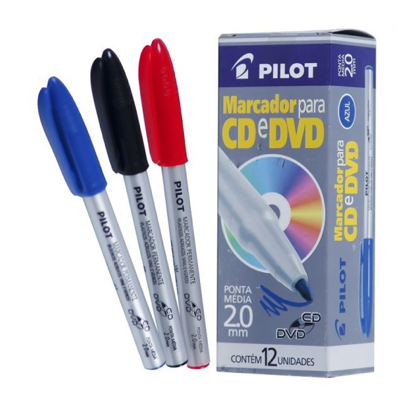 Caneta Permanente Marcador CD/DVD
