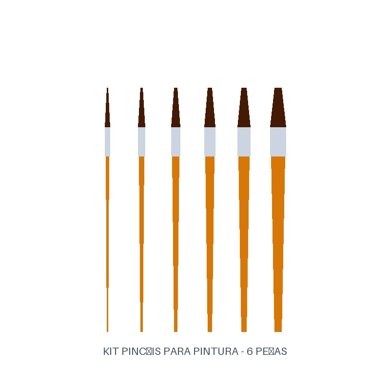 Kit Pincéis para Pintura (6un)